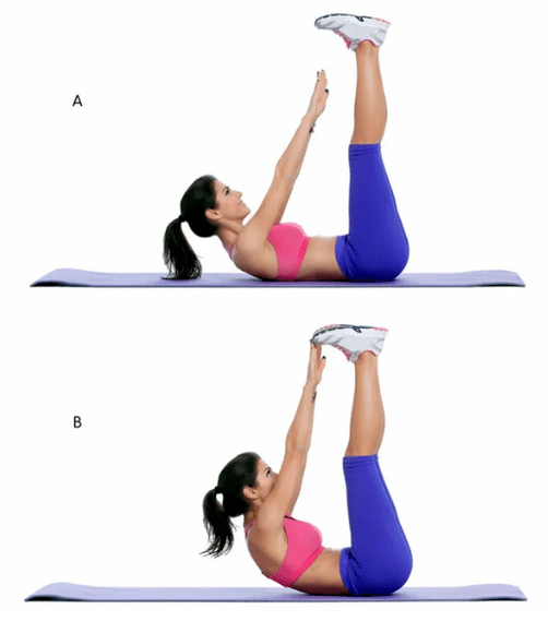 Twist avec les jambes surélevées